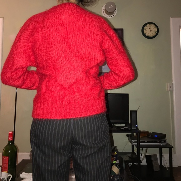 Vintage hand knit acrylic sweater - Picture 5 of 5